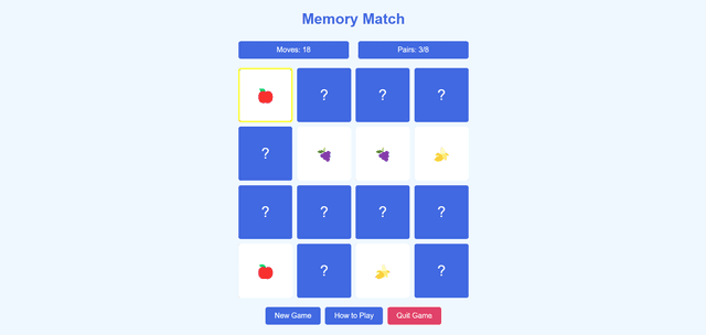 Memory Match Puzzle